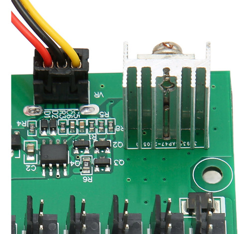 Controlador De Velocidad Para Pc Mine Fan Hub Pwm Dc 12 V 8