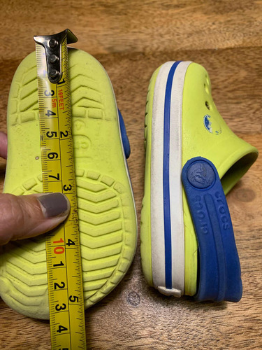 Crocs Amarillos Usados Niño 14 Cm Talle C4/5 (Usado)