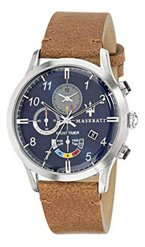 Maserati Ricordo Yacht Temporizador Cronógrafo Alarma Reloj 