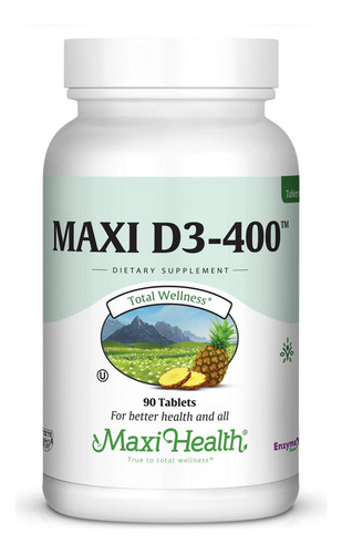 Maxi Vitamina D3 400 Ui 90 Tabletas Pack De 2