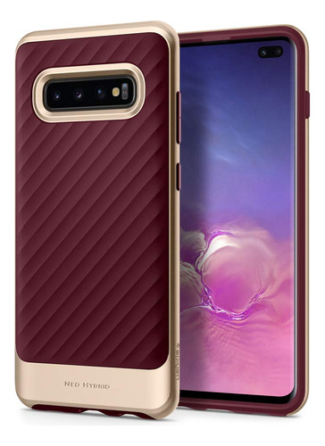 Diseñada Para Samsung Galaxy S10 Plus 2019 Color Borgoña