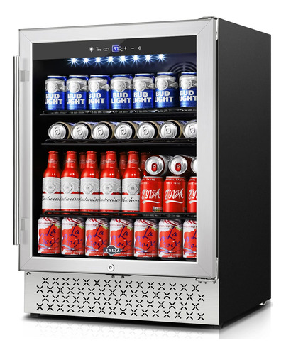 Tylza Refrigerador De Bebidas De 24 Pulgadas, 190 Latas Inte