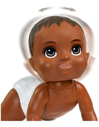 Imagem 2 de 6 de Barbie Skipper Babysitters Conj. Bebê Engatinha E Ginásio Ms
