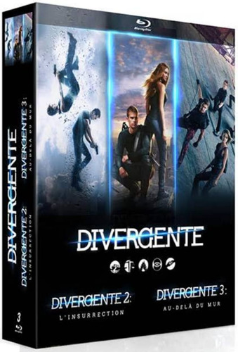 Divergente 1,2,3 En Discos Bluray En Alta Definición Full Hd