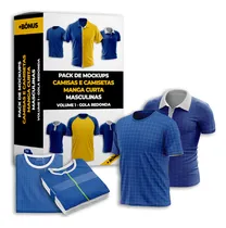 Comprar Mockups Camisas E Camisetas Manga Curta Masculinas Vol. 01