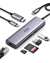 Comprar Hubs Usb Ugreen Hub Usb C, Adaptador Multipuerto 7 En 1 Con 