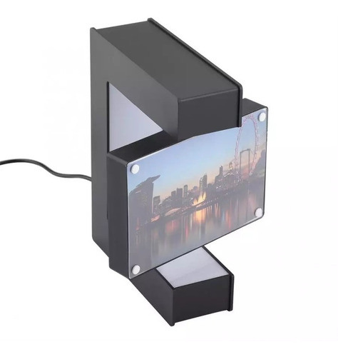 Porta Retrato Flutuante Magnético Com Led Pronta Entrega