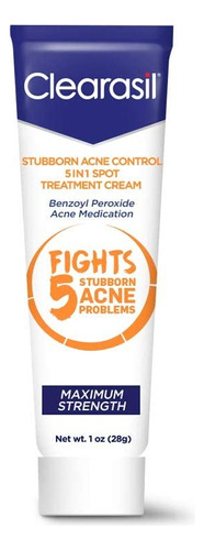 Clearasil Stubborn Acne Control 5 En 1 Crema De Tratamiento.