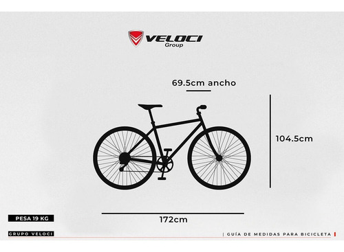 Imagen 9 de 10 de Bicicleta V Industries 900 R29 T19 Blanco-negro