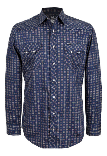 Camisa Vaquera Wrangler Hombre Manga Larga U122