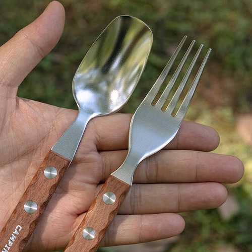 Kit De Tenedor Y Cuchara For Acampar Al Aire Libre, Picnic,