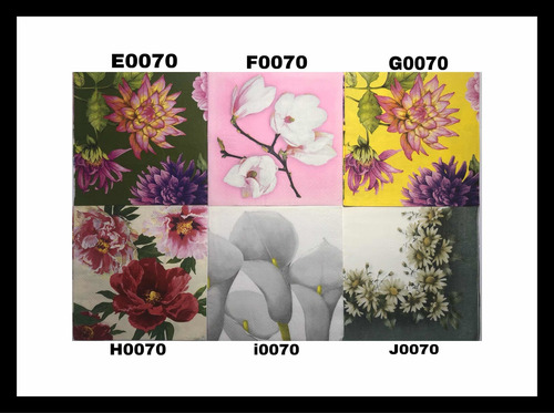 Servilletas Decoupage Set X 10 Importadas Flores Y + Flores