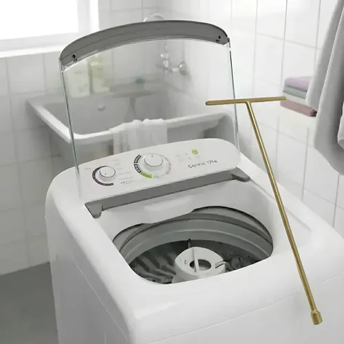 Chave T Para Abrir Maquina De Lavar Roupas Saca Agitador Dourado Cha