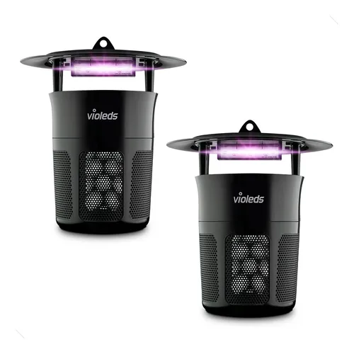 Kit 2 Armadilha Mata Mosquito Violeds Led Uv Bivolt Mqhn12