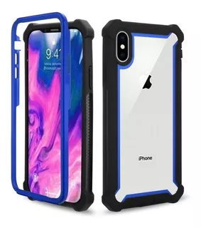 Funda Uso Rudo + Mica Para iPhone 6 7 8 Plus X R Max 11 Pro