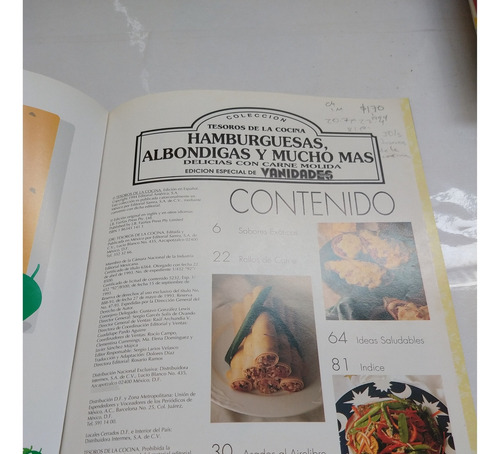 Tesoros De La Cocina N 42 Editorial América (Usado)