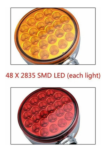 Foco Farol Led Posicion Doble Cara Chapulín 48 Led 12/24v X1
