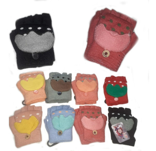 Guantes De Bebes X 2 . Sin Dedos Con Manopla.1 A 5 Años