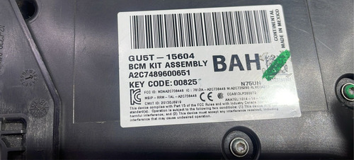 Modulo Bcm Ford Edge 2016-2017-2018 Original Gu5t15604bah (Usado)