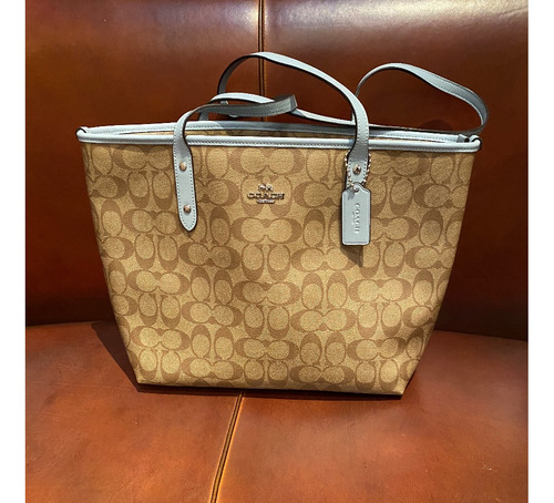 Bolsa Coach Signature City Tote Marron