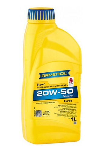 Aceite Ravenol 20w50 1l. Mineral T-extra