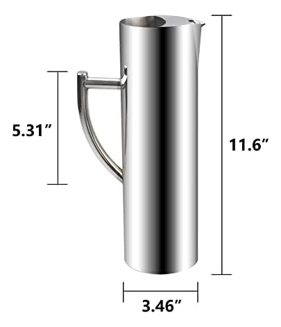 Gwenbhmtool Jarra De Agua De Boca Plana Jarra De Agua De Ace