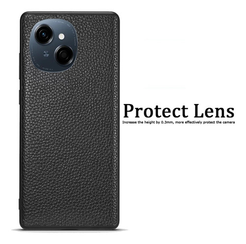 Funda Para Tecno Spark Go 1 Pop 9 Silicona Litchi Textura