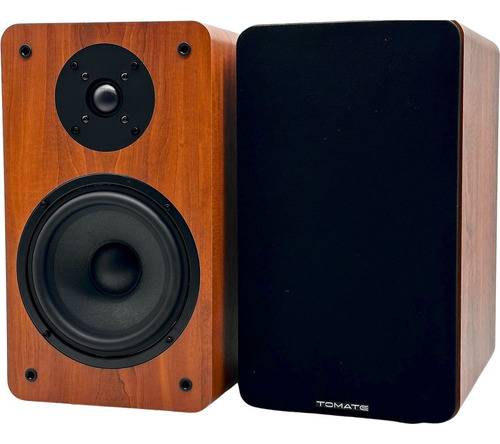 Par De Monitores De Referência Ativo Tomate Mts-2032bt 190w Cor Madeira