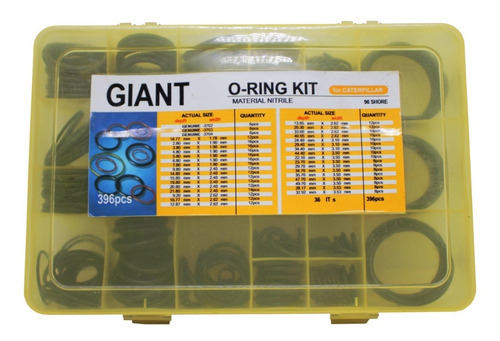 Kit Aneis Oring Caterpillar Giant - Nbr90b 396 Peças