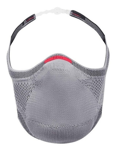 Máscara Fiber Knit 3d Reutilizável Exercícios Cor Cinza