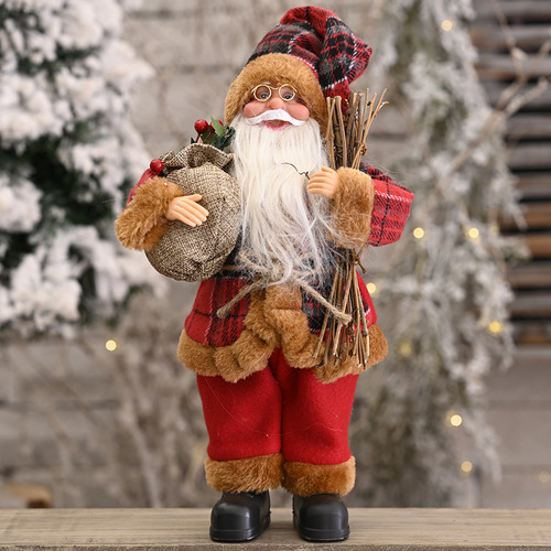 Figura De Escritorio De Decoración Navideña De Papá Noel Rea