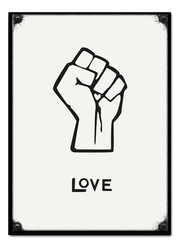 #540 - Cuadro Vintage 21 X 29 Cm / Poster Love Amor Cartel 