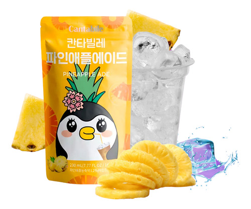 Bebida Coreana Sabor Piña Cantabile 230 Ml
