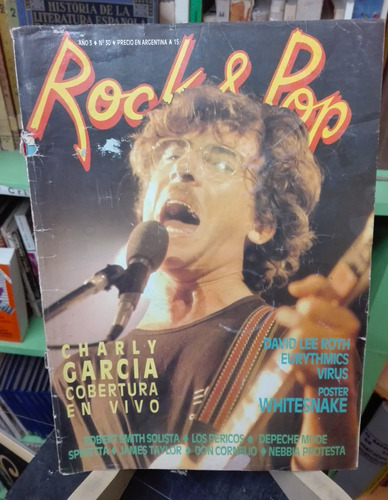 Revista Rock & Pop Nº 30 1988 Sin Poster. Tapa Charly García