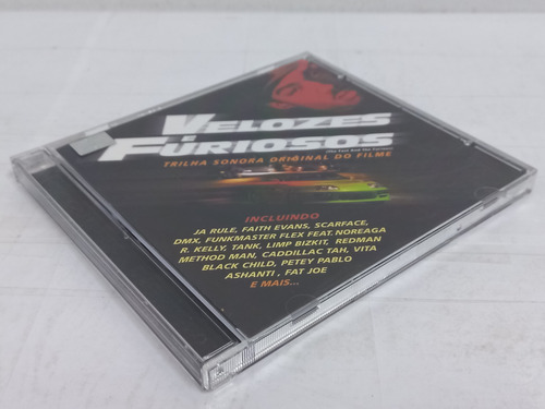 Cd- Velozes E Furiosos- Trilha Sonora Original Do Filme Versão Estandar Capinha Acrílica Simples (Usado)