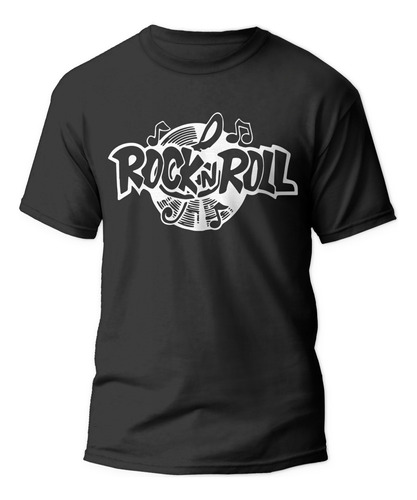 Polera Bandas Rock And Roll Vin - Estampada Algodón - Hombre