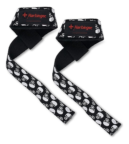 Straps Para Levantamiento De Pesas Acolchadas Harbinger Color Negro