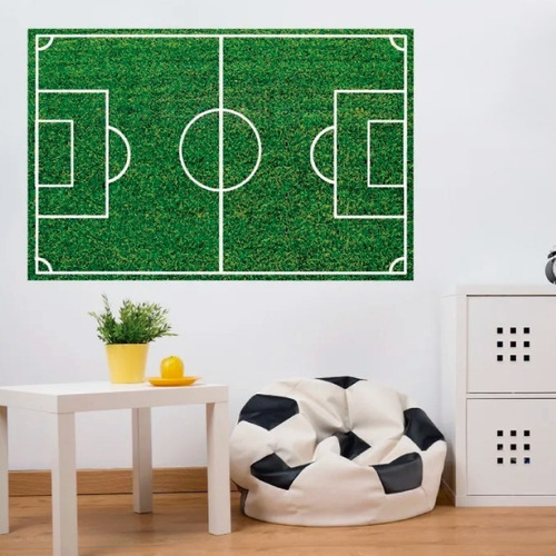Imagen 2 de 7 de Vinilo Decorativo Cancha D Fútbol-i 7, Sticker Autoadherible
