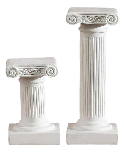 Estigma De Base De Resina De Columnas Griegas En Miniatura
