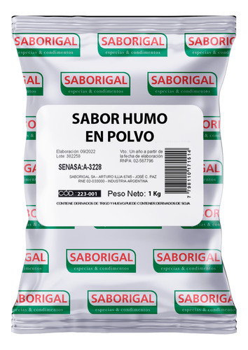 Sabor Humo En Polvo X  1 Kgr. (0.3%)