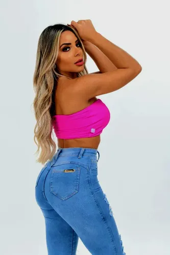Cal a Jeans Feminina Bonita Lycra Veste Bem Promo o Skinny