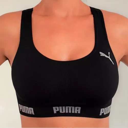 Top Fitness Puma Sem Costura Academia Nadador Sem Bojo