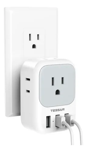 comprar .. Extensor De Enchufe Múltiple, 3 Cargadores De Pared Usb