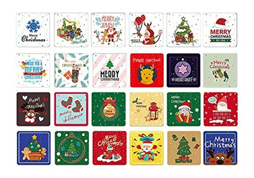 Paquete De 24 Mini Tarjetas De Felicitación De Navidad | Envío gratis