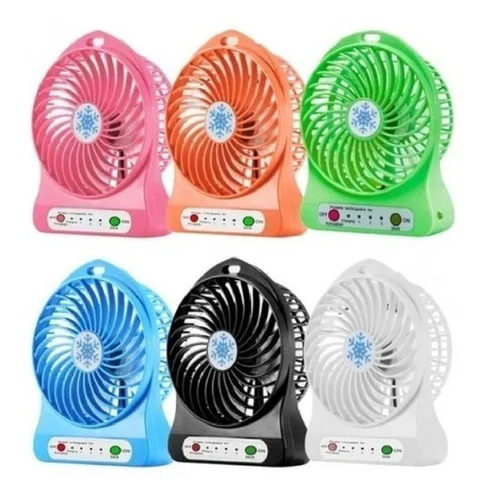 Ventilador Recargable Portátil Abanico Con Linterna Usb