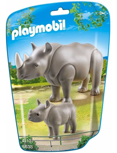 Playmobil Animales Zoo Zoologico 6638 Rinoceronte Manias