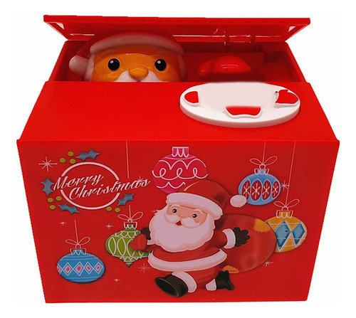 Caja De Monedas De Robo De Papá Noel Eléctrico [u] [u]