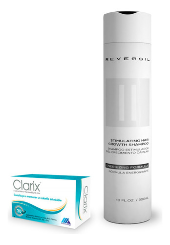 Clarix + Reversil® Shampoo Estimulador | Kit Crecimiento