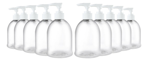 Botella De 500 Ml Con Dispensador Calidad Paquete Con 10 Pz