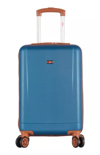 Maleta De Viaje Pequeña Mano Travel Elite Abs Sky 20 Pulgada Color Plateado